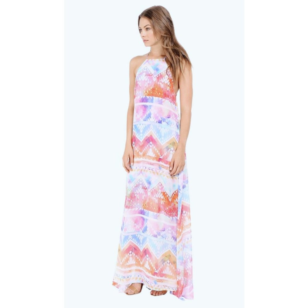Show Me Your MuMu Pastel Multicolor Maxi Dress